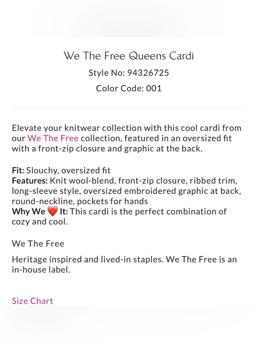 Free People We the Queens Cardigan - Picture 4 of 4